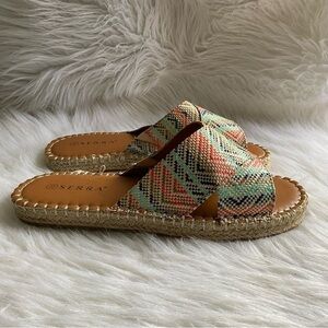 Serra Shoes Women’s Size‎ 10 Open Toe Slip On Flats Sandal
